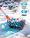 SEESII 20V Cordless Snow Shovel, 12" Electric Snow Blower, Lightweight - Snow Blowers-SEESII