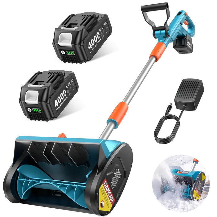 SEESII 20V Cordless Snow Shovel, 12" Electric Snow Blower, Lightweight - Snow Blowers-SEESII