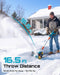 SEESII 20V Cordless Snow Shovel, 12" Electric Snow Blower, Lightweight - Snow Blowers-SEESII