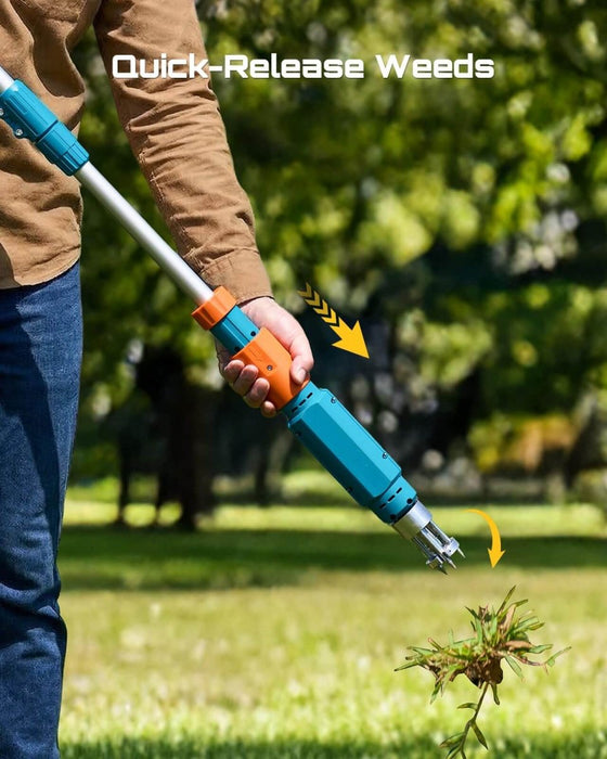 SEESII 20V Electric Weed Puller | Cordless Stand Up Weeder with 3-Claw Head & Dual Batteries - Weed Puller Tool-SeeSii