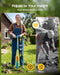 SEESII 20V Electric Weed Puller | Cordless Stand Up Weeder with 3-Claw Head & Dual Batteries - Weed Puller Tool-SeeSii