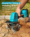 Seesii 20V Mini Cordless Tiller Cultivator 4" Width 2.6lbs Lightweight Rototiller （W02） - Cordless Tiller-SeeSii