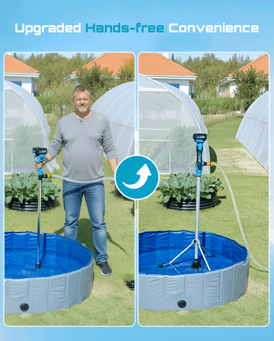 Seesii 21V Cordless Stick Pump: The Hands - Free Way to Move Water - Cordless Stick Pump - SeeSii