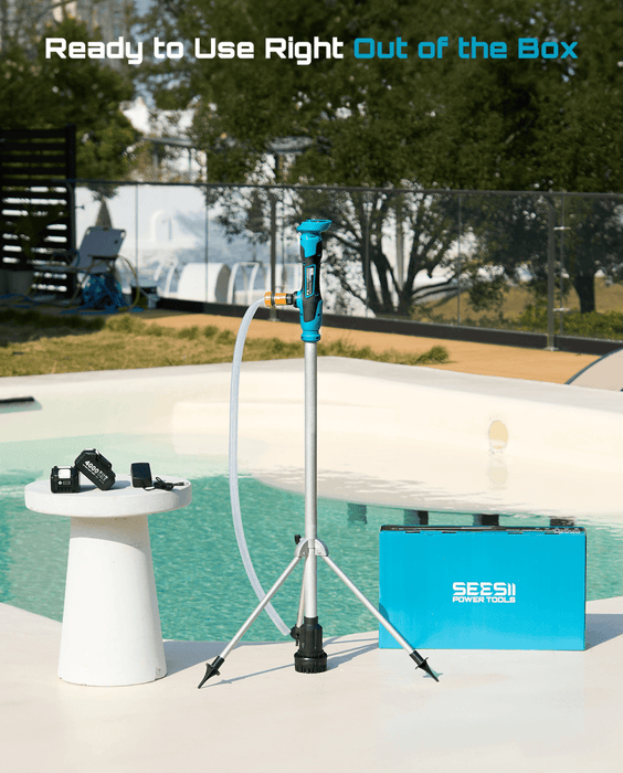 Seesii 21V Cordless Stick Pump: The Hands - Free Way to Move Water - Cordless Stick Pump - SeeSii