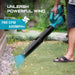 SEESII 21V Leaf Blower Cordless with 2 x 4000mAh Batteries and Charger, 780CFM 400MPH Electric Leaf Blower - SeeSii