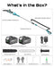 Seesii 10 Inch 2-in-1 Cordless Pole Saw Full Package Accessories List Batteries Charger Safety Gear Extension Pole All Included Kit