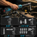 Seesii 3/8" Cordless Ratchet Wrench 80Nm 400RPM Brushless Electric Wrench 8 Sock - SeeSii