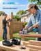 SEESII 4-1/2" Brushless Mini Circular Saw Cordless with 2*4.0Ah Batteries - SEESII