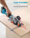 SEESII 4-1/2" Brushless Mini Circular Saw Cordless with 2*4.0Ah Batteries - SEESII