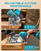 SEESII 4-1/2" Cordless Circular Saw with 2*4.0Ah Batteries & Fast Charger - circular saw-SeeSii