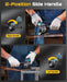 SEESII 4-1/2 Inch Cordless Brushless Angle Grinder 21V 10000RPM with 2x4.0Ah Batteries Blue - SeeSii