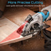 Seesii 4 - 1/2" Mini Circular Saw with Laser Guide, 4.8A 4000RPM High Speed - circular saw - SeeSii