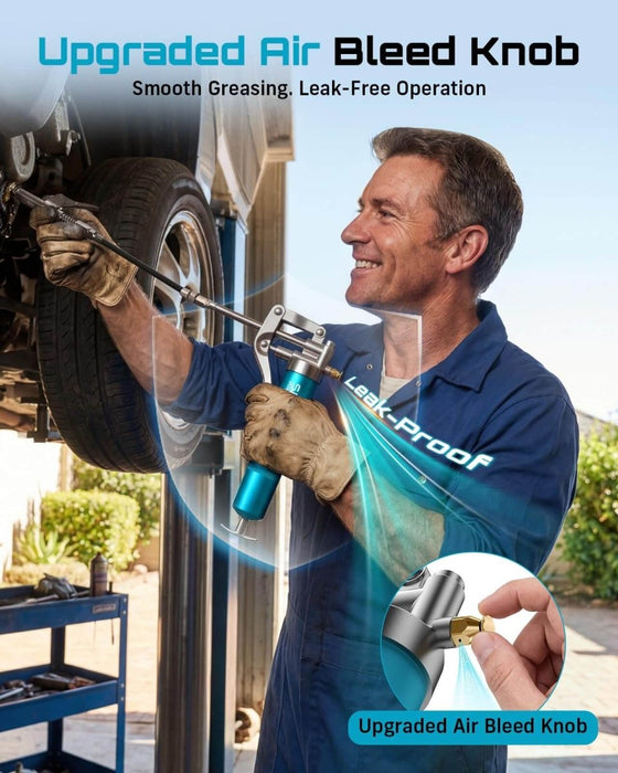 Seesii 4000PSI 3oz Mini Portable Grease Gun Kit for Auto Farm Marine（GR04K） - SeeSii