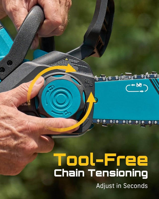 SEESII 40V 16/12 Inch Brushless Cordless Chainsaw, 2×5.0Ah 1600W（M16 Pro） - SeeSii