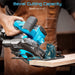 Seesii 6 - 1/2" Cordless Circular Saw with 2x 4.0Ah Batteries and Charger - circular saw - SeeSii