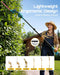 SEESII 6-in-1 Extendable Pole Trimmer Lightweight Ergonomic Design Lifestyle Shot, Only 2.9Lbs, Shoulder Strap Included, Friendly For Women & Seniors