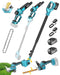 SEESII 6-in-1 Cordless Pole Saw & Hedge Trimmer Combo, 2×4000mAh Batteries（P8 Uniq） - SeeSii