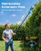 Seesii cordless pole hedge trimmer with retractable extension pole for high reach bush trimming in garden