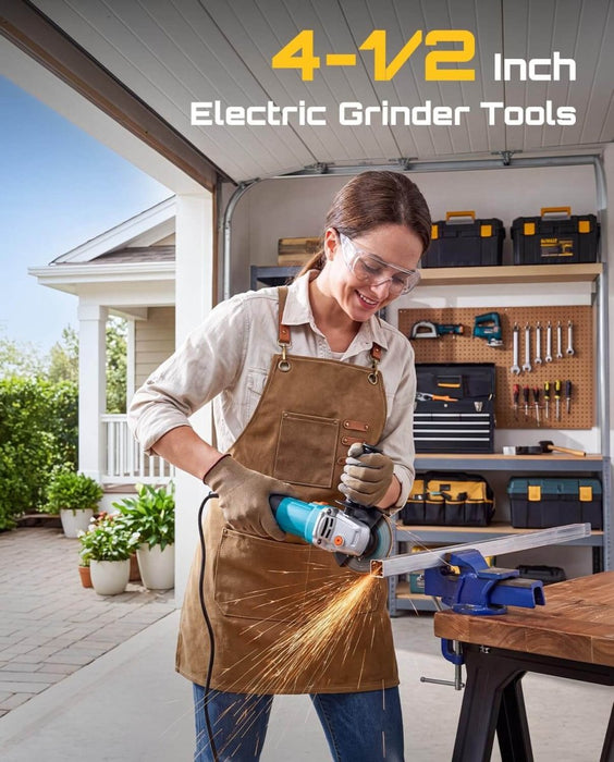 SEESII Angle Grinder 4-1/2 inch, 1200W Power Electric Grinder Tools（AG041） - SeeSii