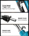 SEESII 3/4" NPT Automatic Fuel Nozzle, Gas Nozzle with Hook, Max Flow 16GPM
Fuel Transfer Pump Nozzle, 3-speed Padlock, Anti-Tangle Connector & Splash Cover, for Gasoline, Diesel, Kerosene, Biodiesel