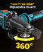 SEESII 4-1/2 to 5" Flathead Cordless Angle Grinder and 5.0Ah Battery
Brushless Motor, Drop Protection, 21V 6 Variable Speed Kit with Fast Charger, for Metal Cutting, Auto Body, DIY