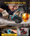 SEESII 4-1/2 to 5" Flathead Cordless Angle Grinder and 5.0Ah Battery
Brushless Motor, Drop Protection, 21V 6 Variable Speed Kit with Fast Charger, for Metal Cutting, Auto Body, DIY