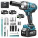 Seesii Cordless Impact Wrench, 1032Ft - lbs (1400N.m) Electric Impact Gun driver, 2x4000mah Battery & Charger, Sockets DrillScrews ,Screwdriver bits - SeeSii