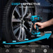 Seesii Cordless Impact Wrench, 1032Ft - lbs (1400N.m) Electric Impact Gun driver, 2x4000mah Battery & Charger, Sockets DrillScrews ,Screwdriver bits - SeeSii