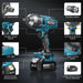Seesii Cordless Impact Wrench, 1032Ft - lbs (1400N.m) Electric Impact Gun driver, 2x4000mah Battery & Charger, Sockets DrillScrews ,Screwdriver bits - SeeSii