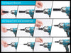 Seesii Cordless Impact Wrench, 1032Ft - lbs (1400N.m) Electric Impact Gun driver, 2x4000mah Battery & Charger, Sockets DrillScrews ,Screwdriver bits - SeeSii