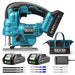 SEESII Cordless Jig Saw, ±45° Bevel 4‑Orbital Jigsaw with 2×2.0Ah Battery, 9 Blades & Storage Bag-JS01 - SeeSii