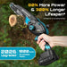 2026 Upgraded SEESII 1000W Brushless Cordless Mini Chainsaw, 80% Higher Power & 300% Longer Service Life Than Brushed Motor, Outdoor Tree Trunk Cutting Demonstration