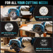 SeeSii Cordless Mini Circular Saw 4 - 1/ 2" Electric Compact Circular Saw 4000mah - SeeSii