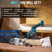 SeeSii Cordless Mini Circular Saw 4 - 1/ 2" Electric Compact Circular Saw 4000mah - SeeSii