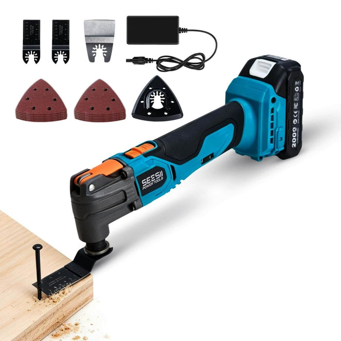 SEESII Cordless Oscillating Multi-Tool Kit, 6-Speed with 2.0Ah BatteryWYB001 - SEESII