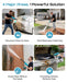 SEESII Cordless Pressure Washer, Portable Power Washer with 4000mAh Battery, Electric Washer Gun with 6 - in - 1 Nozzle & 27FT Hose, Handheld Power Cleaner for Car, Driveway, Garden, Patio and Fence - Cordless Pressure Washer - SeeSii