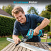 High efficiency brushless motor Seesii cordless reciprocating saw cutting metal pipes for home renovation
