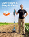 Seesii 20V cordless electric tiller cultivator only 10.6 lbs lightweight design, portable garden rototiller easy to carry around yard