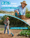 Seesii cordless tiller cultivator 2 modes handheld compact and standing upright design for different gardening scenes