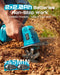Seesii cordless tiller with two 2.0Ah lithium batteries up to 45 mins non-stop wireless garden working