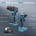 Seesii Electric 3/8'' Drill & 1/4'' Cordless Impact Driver Brushless 2 Tool Combo Kit - SeeSii