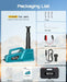 SEESII Electric Car Jack 5 Ton: 12V Hydraulic Car Jack with Remote Control & LED - car jack-SeeSii