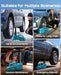 SEESII Electric Car Jack 5 Ton: 12V Hydraulic Car Jack with Remote Control & LED - car jack-SeeSii