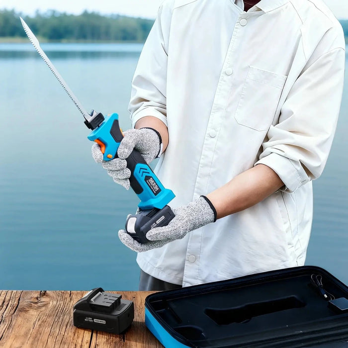 Seesii Electric Cordless Fillet Knife for Fish with 4 Blades, 2xRechargeble Battery - SeeSii