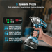 Seesii Electric Cordless Impact Wrench 1/2 885 FT - LBS(1200N.m) - SeeSii