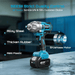 Seesii Electric Cordless Impact Wrench 1/2 885 FT - LBS(1200N.m) - SeeSii