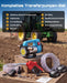 SEESII Electric Diesel Pump Battery 45L/min Auto Stop Fuel Gun with 2 x 4.0 Ah batteries - SEESII