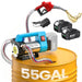 SEESII Electric Diesel Pump Battery 45L/min Auto Stop Fuel Gun with 2 x 4.0 Ah batteries - SEESII