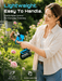 SEESII Electric Pruning Shears, 1.6" Cut Cordless Pruner, 2x4.0Ah Batteries Brushless Motor, SK5 Blade, LCD Display, 4 Modes, 2500+ Cuts, Auto Sleep, Lightweight Branch Cutter for Garden Tree Trimming - Pruning Shears-SeeSii