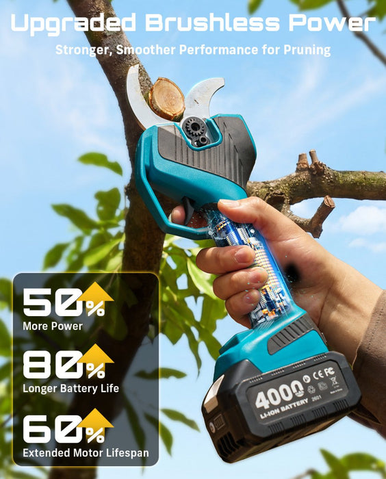 SEESII Electric Pruning Shears 4 Modes, 2.2" Cut Electric Pruners Cordless - SeeSii